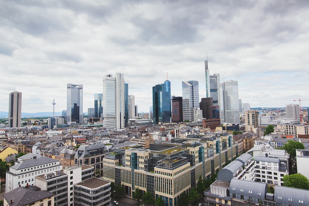 modern real estate city skyline